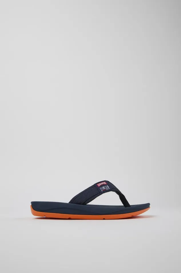 Women Camper Non Leather Shoes Camper X INEOS Britannia Blue Textile FlipFlops Women Camper Non Leather Shoes Camper X INEOS Britannia Blue Textile FlipFlops