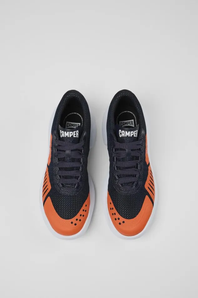 Women Camper Sneakers Camper X INEOS Britannia Blue And Orange Textile Sneakers Women Camper Sneakers Camper X INEOS Britannia Blue And Orange Textile Sneakers
