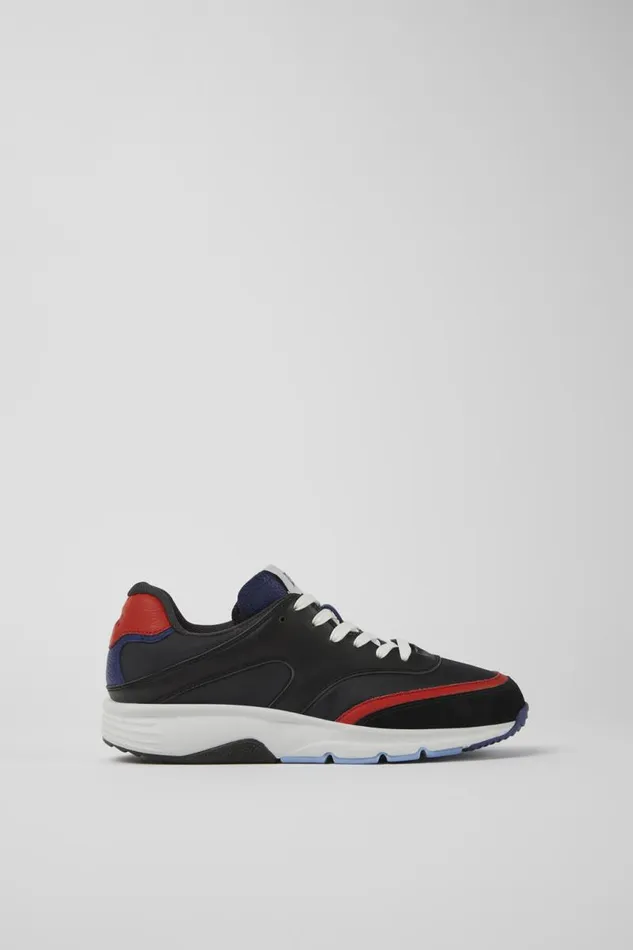 Women Camper Sneakers Drift Black And Red Textile And Leather Sneakers Women Camper Sneakers Drift Black And Red Textile And Leather Sneakers