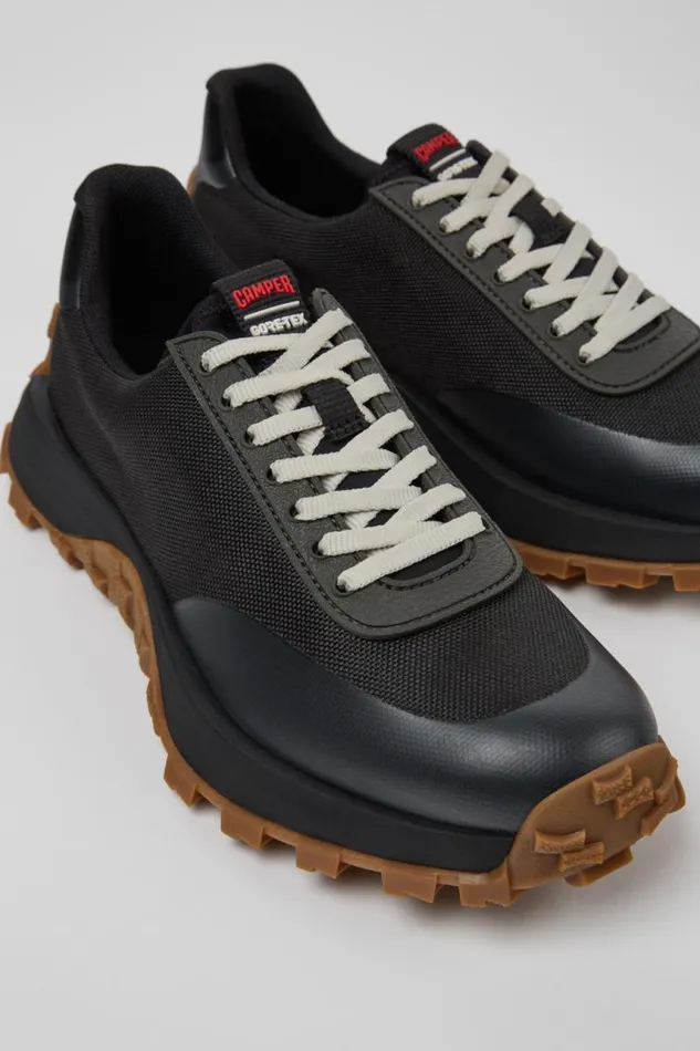 Women Camper Sneakers Drift Trail VIBRAM GORETEX Black Textile Sneakers