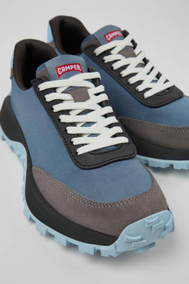 Women Camper Sneakers Drift Trail VIBRAM Gray Textile And Nubuck Sneakers