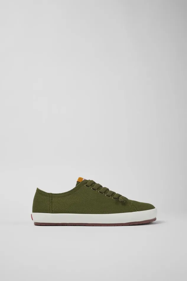 Women Camper Sneakers Peu Rambla Green Textile Sneaker Women Camper Sneakers Peu Rambla Green Textile Sneaker