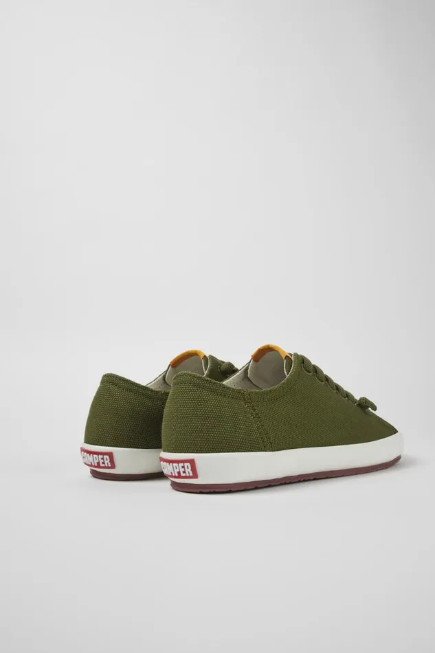 Women Camper Sneakers Peu Rambla Green Textile Sneaker Women Camper Sneakers Peu Rambla Green Textile Sneaker