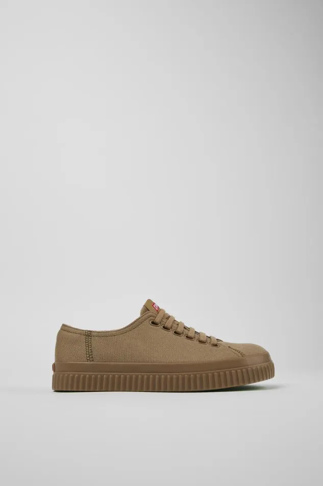 Women Camper Sneakers Peu Roda Brown Textile Shoes Women Camper Sneakers Peu Roda Brown Textile Shoes