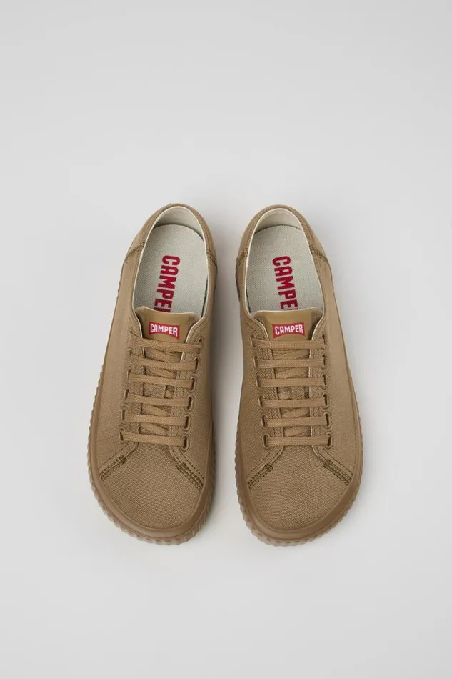 Women Camper Sneakers Peu Roda Brown Textile Shoes Women Camper Sneakers Peu Roda Brown Textile Shoes