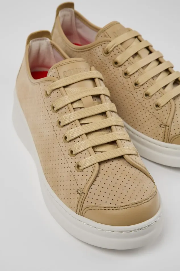 Women Camper Sneakers Runner Beige NubuckLeather Sneaker