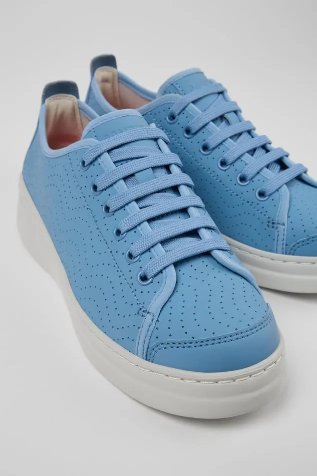 Women Camper Sneakers Runner Blue Leather Sneaker