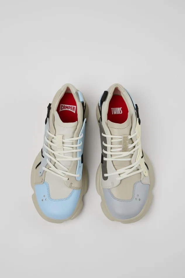 Women Camper Sneakers Twins Multicolored Leather And Textile Sneakers Women Camper Sneakers Twins Multicolored Leather And Textile Sneakers