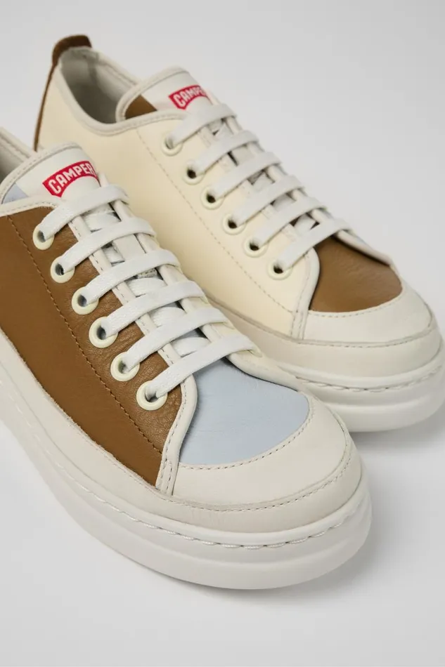 Women Camper Sneakers Twins Multicolored Leather Sneaker