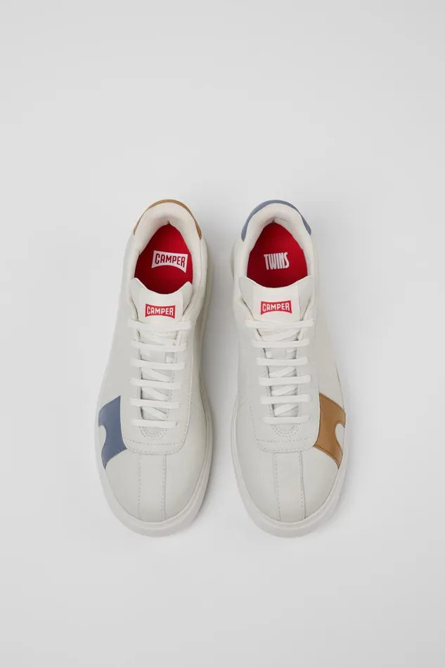 Women Camper Sneakers Twins White Leather Sneaker Women Camper Sneakers Twins White Leather Sneaker