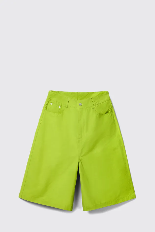 Women Camper TrousersandShorts Tech Shorts Green CottonNylon Shorts Women Camper TrousersandShorts Tech Shorts Green CottonNylon Shorts