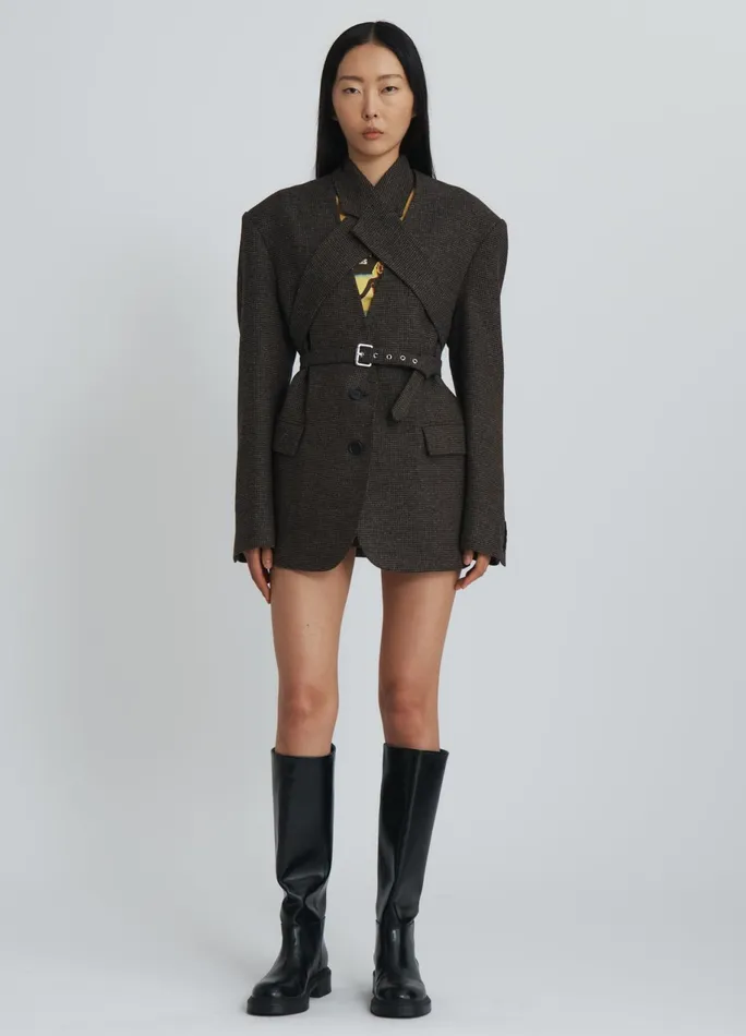 Women Criss Cross Jacket MONSE Jackets and Coats