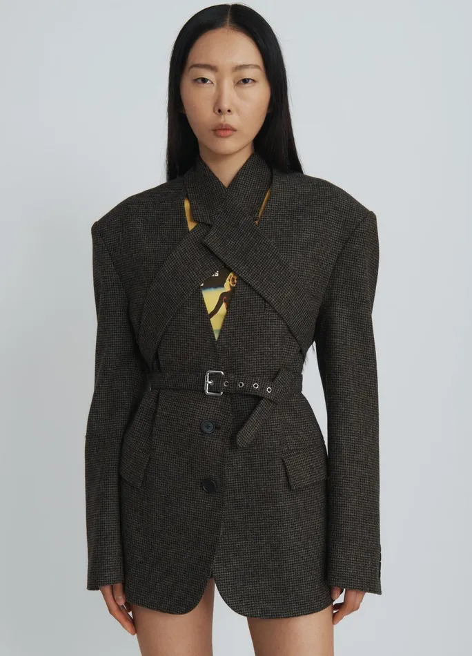 Women Criss Cross Jacket MONSE Jackets and Coats