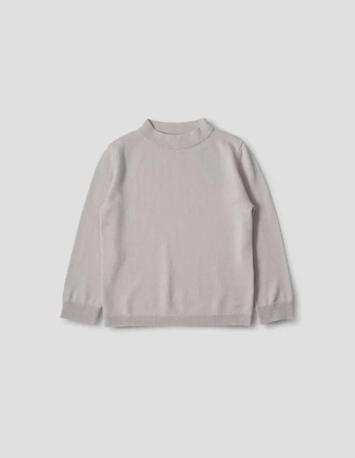 Women Cropped Sleeve Turtle Neck Mist Margaret Howell Knitwear