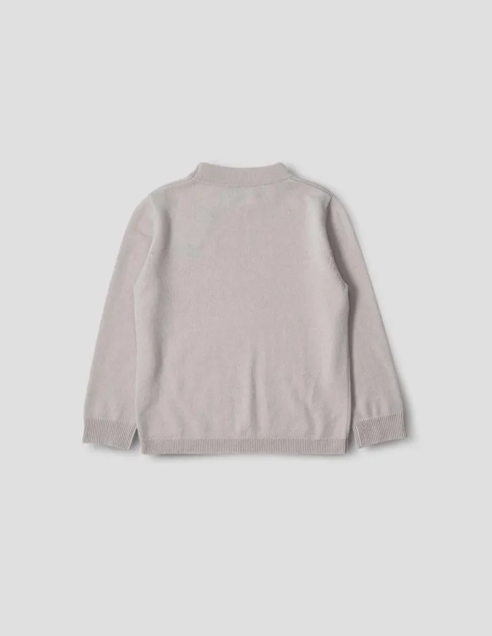 Women Cropped Sleeve Turtle Neck Mist Margaret Howell Knitwear