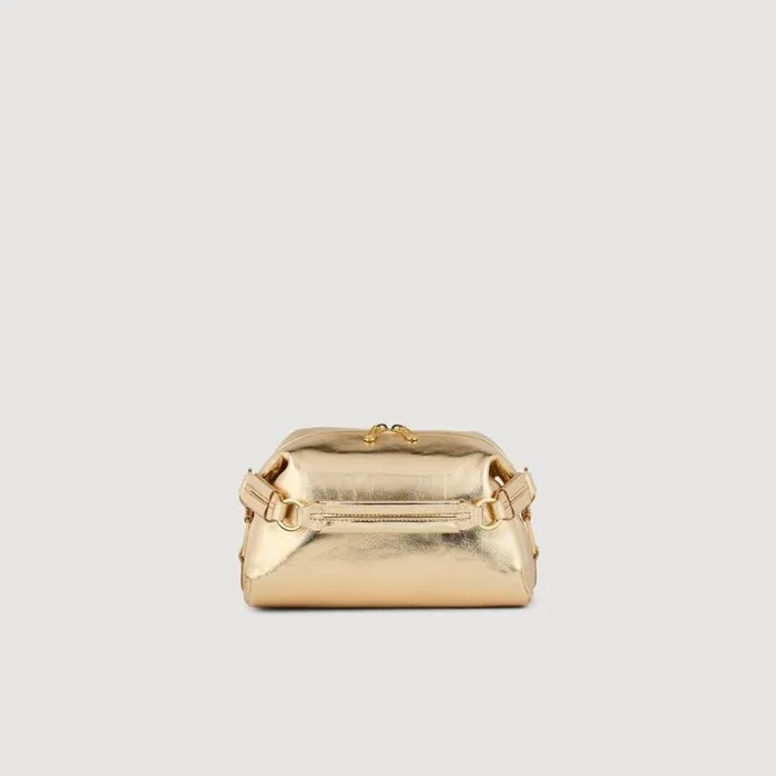 Women Crossbody Bags SANDRO LE 84 Leather Bag Gold
