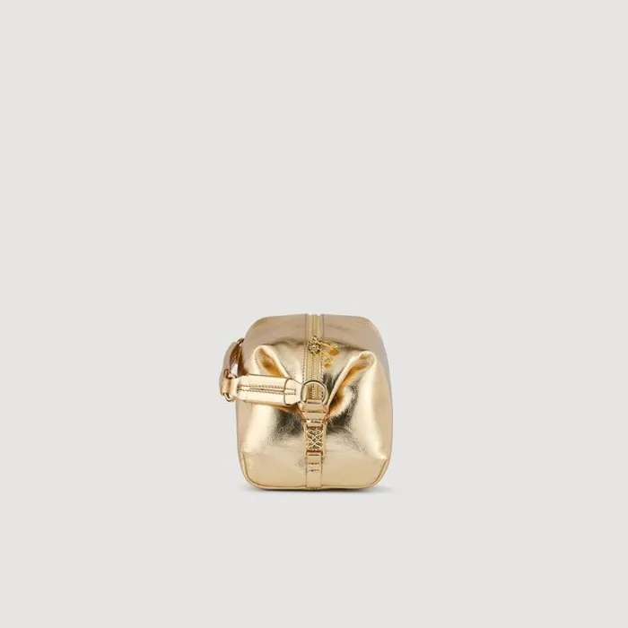 Women Crossbody Bags SANDRO LE 84 Leather Bag Gold