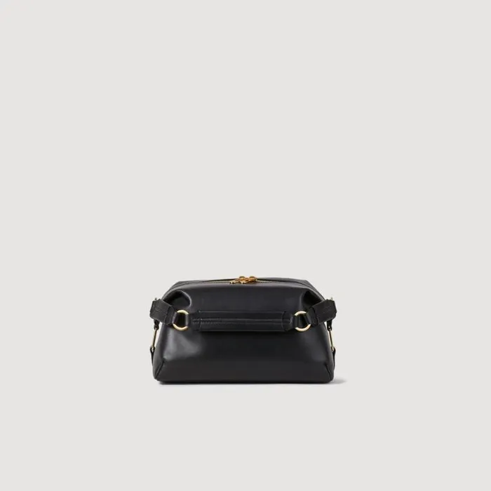 Women Crossbody Bags SANDRO Leather Bag Black
