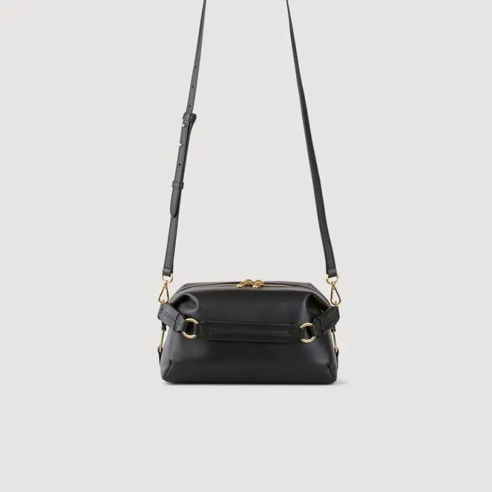 Women Crossbody Bags SANDRO Leather Bag Black