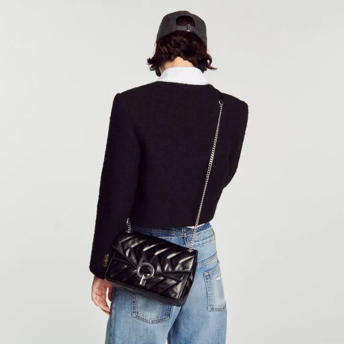 Women Crossbody Bags SANDRO Yza Bag Black