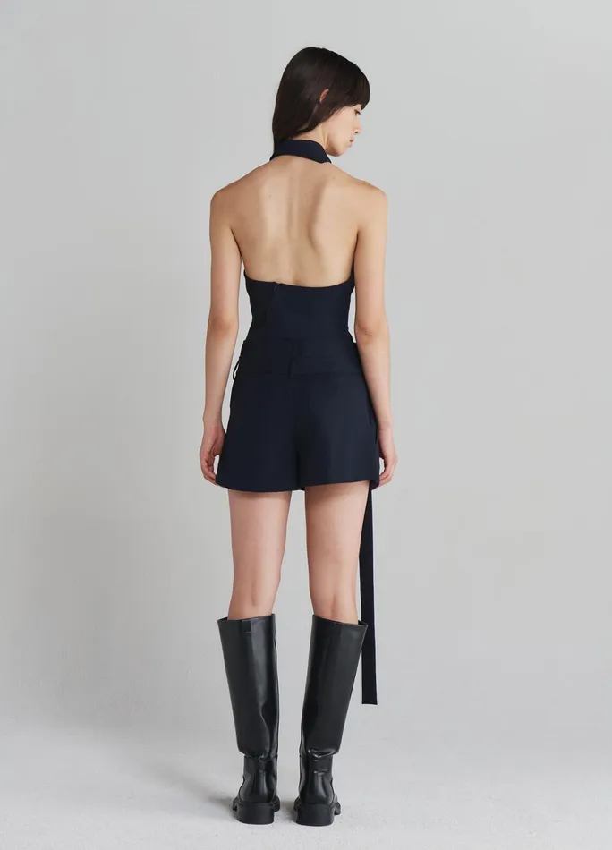 Women Deconstructed Wrap Tailored Shorts MONSE Bottoms