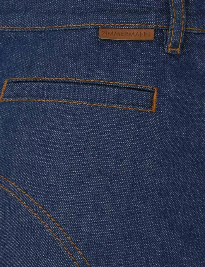 Women Denim Zimmermann Denim Maxi Skirt Railway Blue