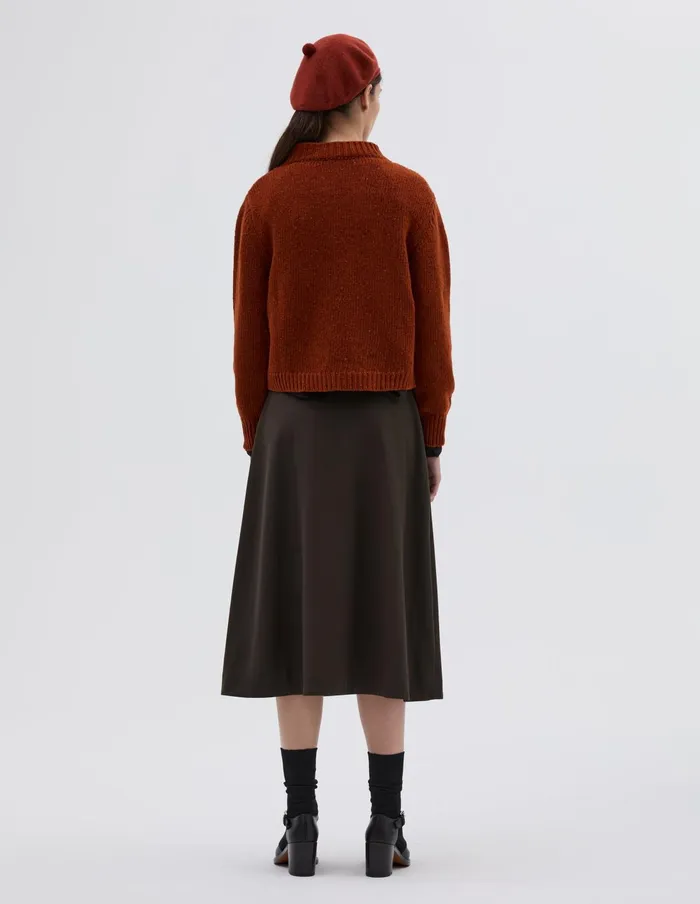 Women Donegal Crew Neck Rust Margaret Howell Knitwear