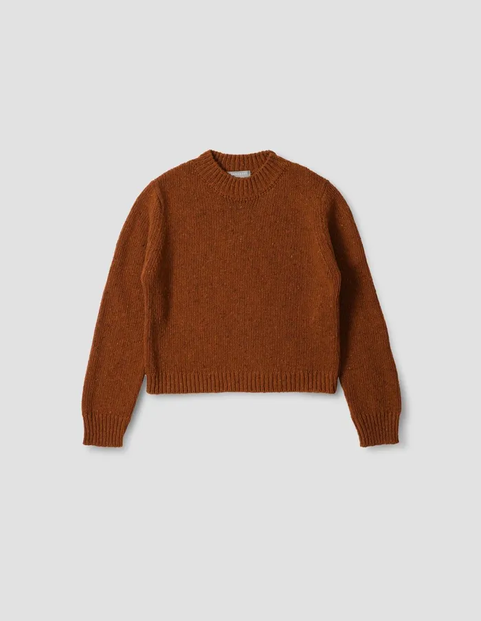 Women Donegal Crew Neck Rust Margaret Howell Knitwear