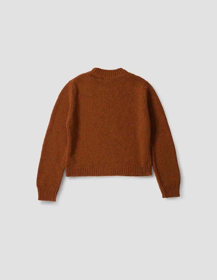 Women Donegal Crew Neck Rust Margaret Howell Knitwear