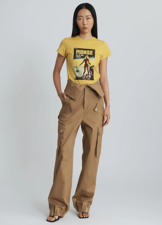 Women Double Waistband Cargo Pants MONSE Bottoms