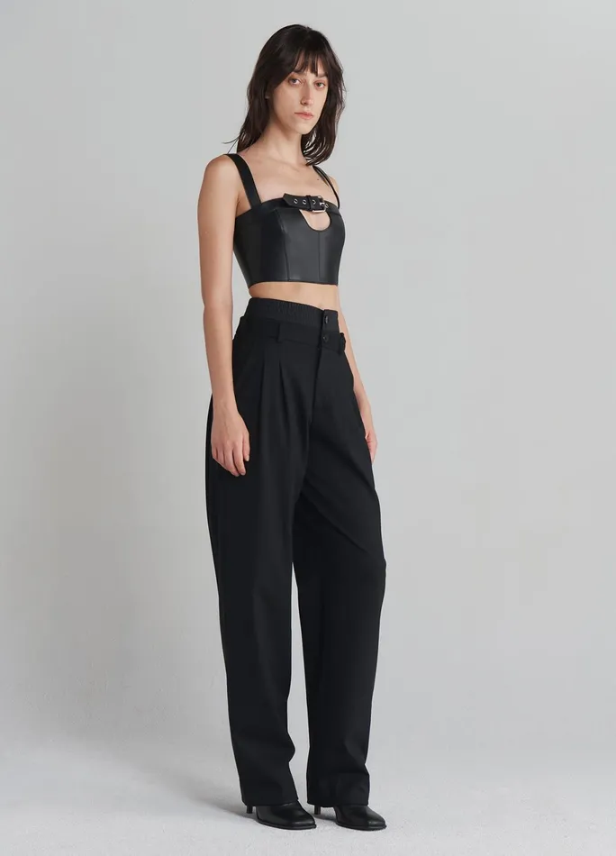 Women Double Waistband Trousers MONSE Bottoms