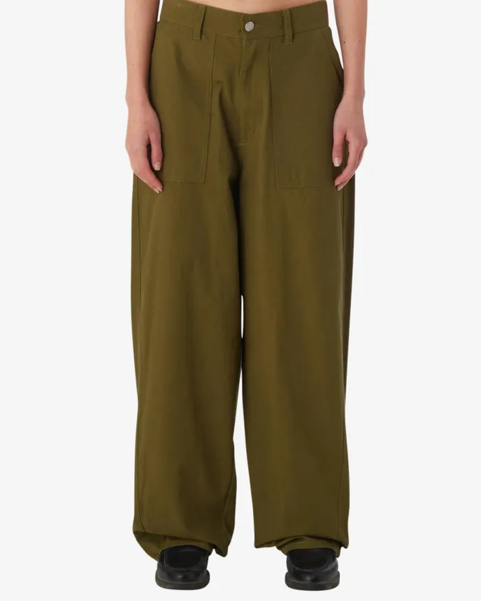 Women EUGENE UTILITY PANT Unbleached OBEY Clothing Denim