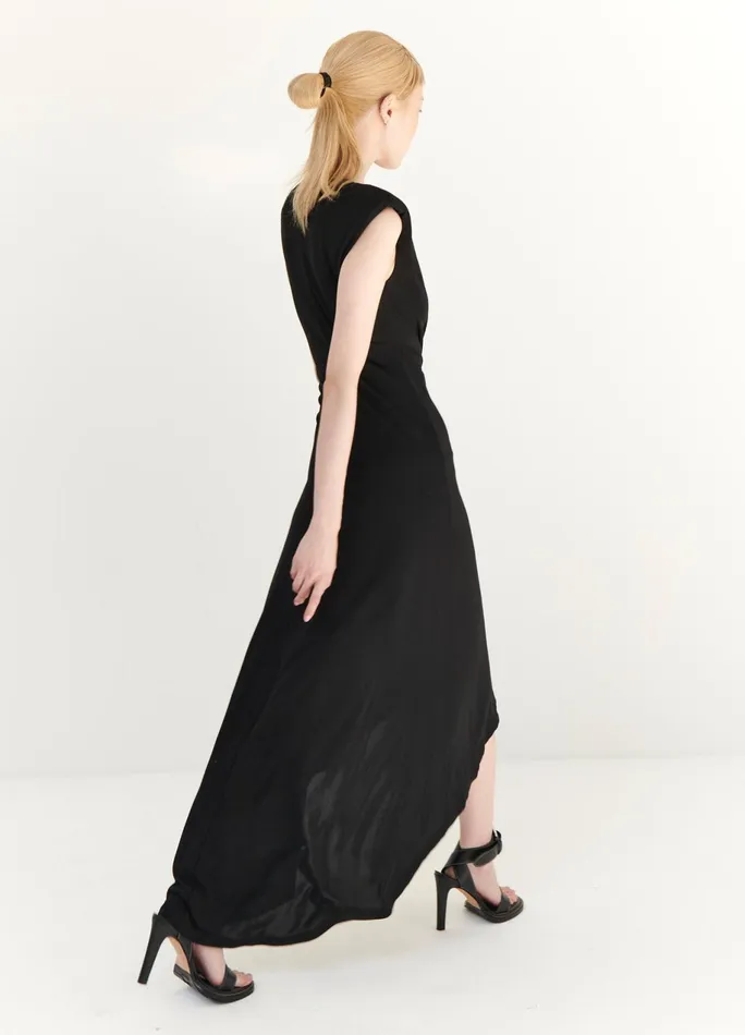 Women Gathered Power Shoulder Dress MONSE Dresses