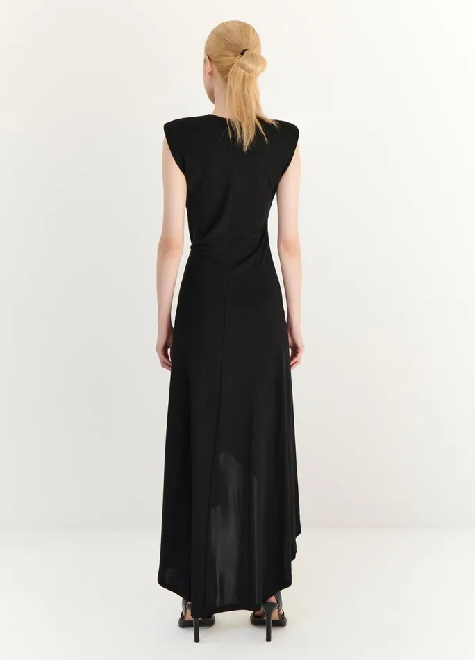 Women Gathered Power Shoulder Dress MONSE Dresses