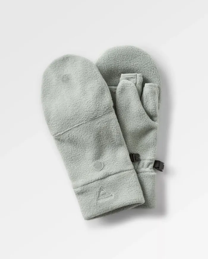 Women Gloves Passenger Stem Recycled Polar Convertible Mittens Pistachio Pistachio