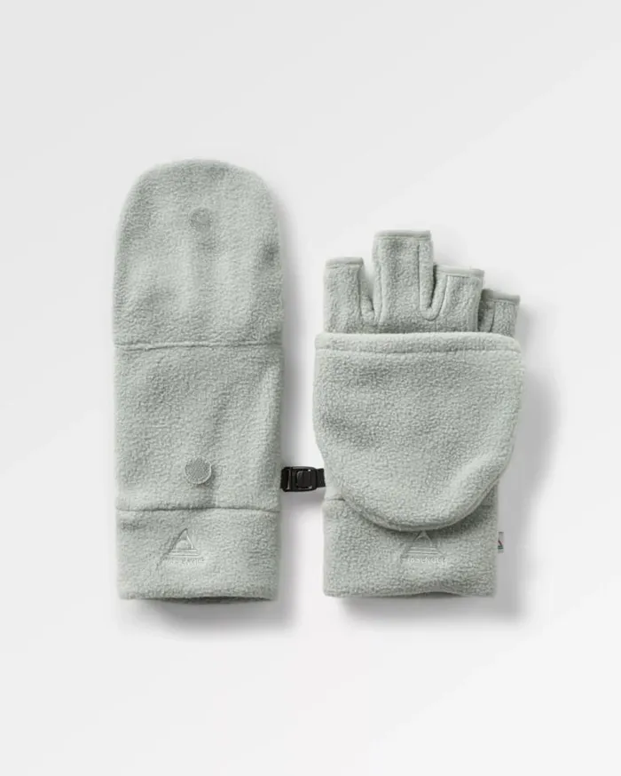 Women Gloves Passenger Stem Recycled Polar Convertible Mittens Pistachio Pistachio