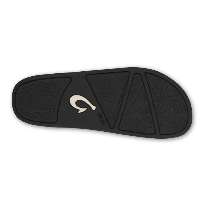 Women Hala Slide Womens Leather Slide Sandals Black Olukai Leather Women Hala Slide Womens Leather Slide Sandals Black Olukai Leather