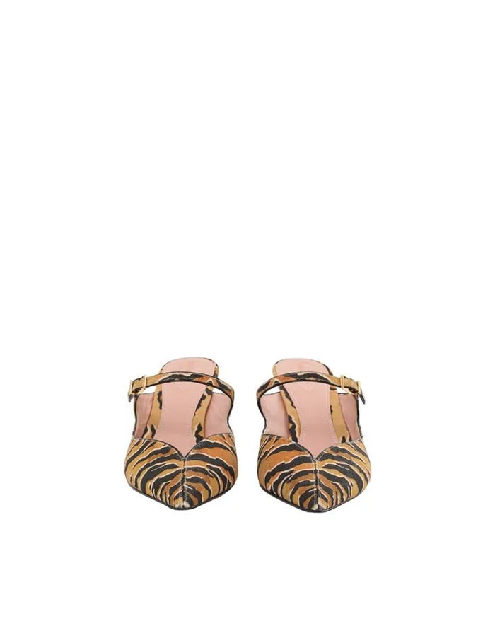 Women Heels Zimmermann Zimmermann Aura Mule 65 Tan Tiger