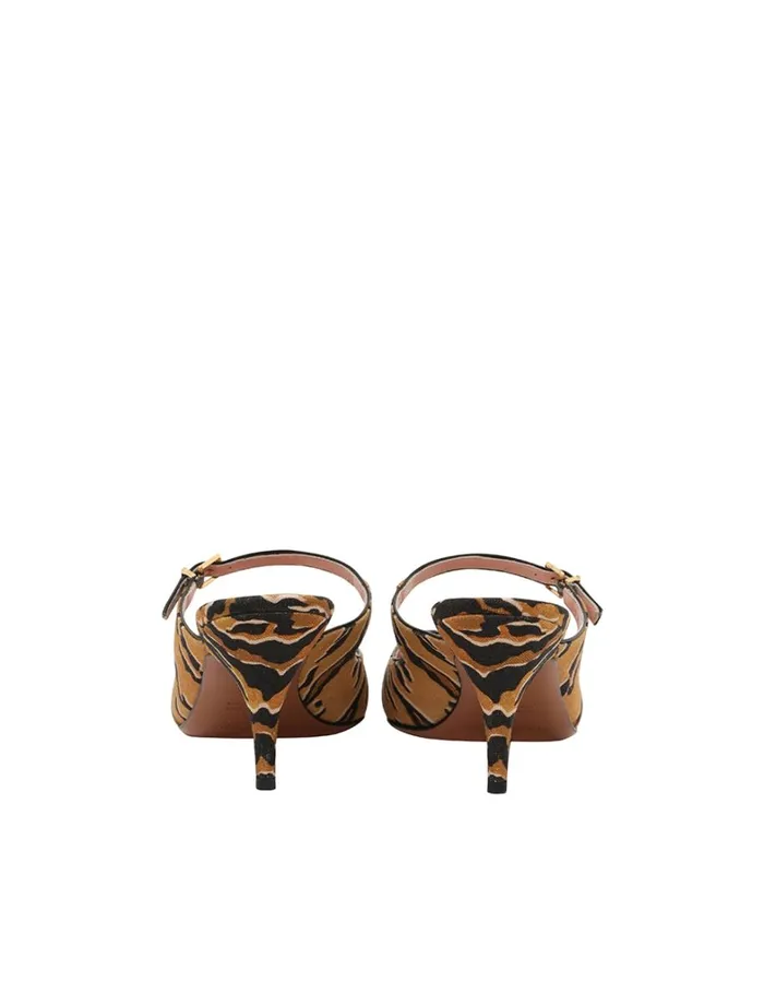 Women Heels Zimmermann Zimmermann Aura Mule 65 Tan Tiger