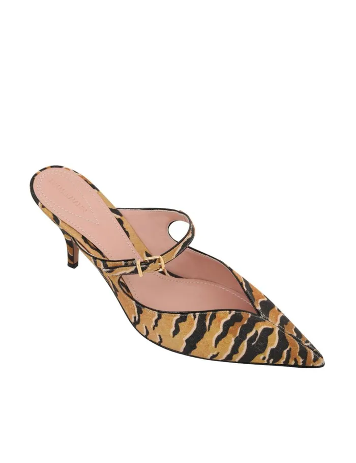 Women Heels Zimmermann Zimmermann Aura Mule 65 Tan Tiger