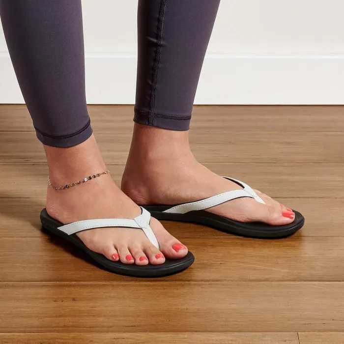 Women Hopio Womens Beach Sandals White Onyx Olukai WaterFriendly Women Hopio Womens Beach Sandals White Onyx Olukai WaterFriendly