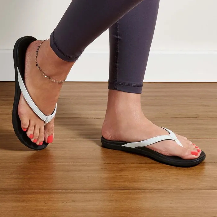 Women Hopio Womens Beach Sandals White Onyx Olukai WaterFriendly Women Hopio Womens Beach Sandals White Onyx Olukai WaterFriendly