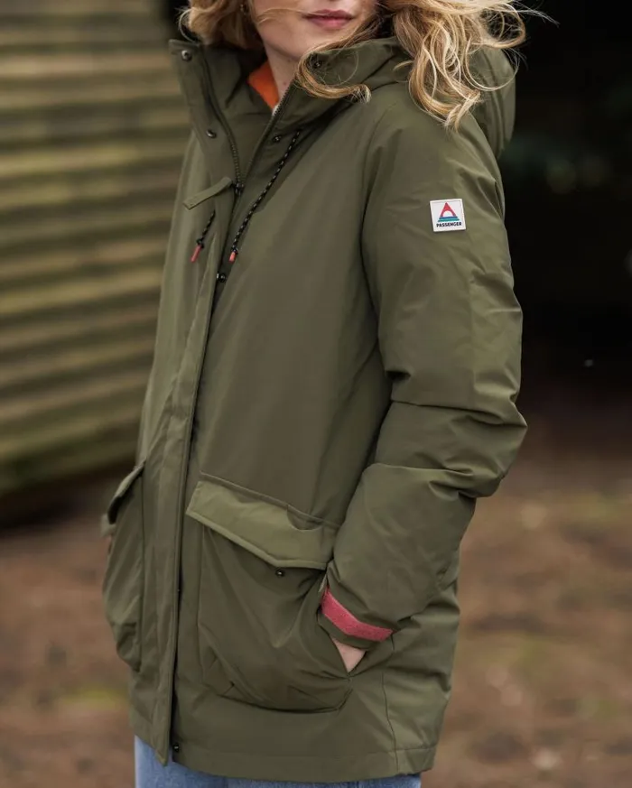 Women Jackets Passenger Alaska Recycled 20 Parka Khaki Khaki