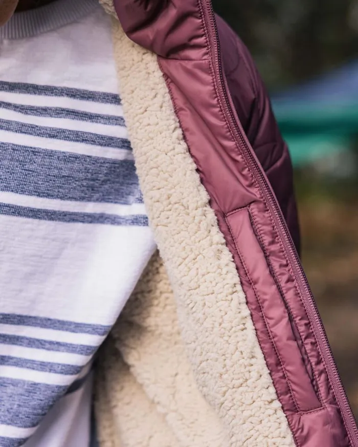 Women Jackets Passenger Earthy Recycled Sherpa Lined Insulated Jacket Crushed Berry Crushed Berry