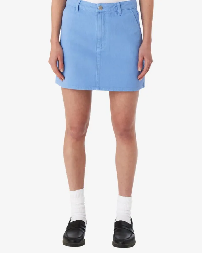 Women JENNY OVERDYED SKIRT Silver Grey OBEY Clothing BOTTOMS