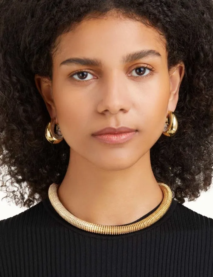 Women Jewellery Zimmermann Cone Pave Necklace Gold
