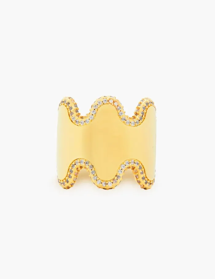 Women Jewellery Zimmermann Zimmermann Swing Pave Ring Gold