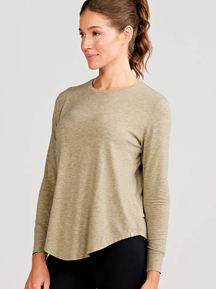 Women Longline Long Sleeve TShirt Tasc Performance Long Sleeve TShirts