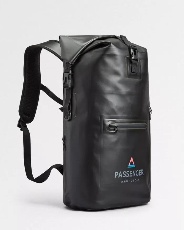 WomenMen Backpacks and Bags Passenger Tide 25L Recycled Dry Bag Backpack Black Black