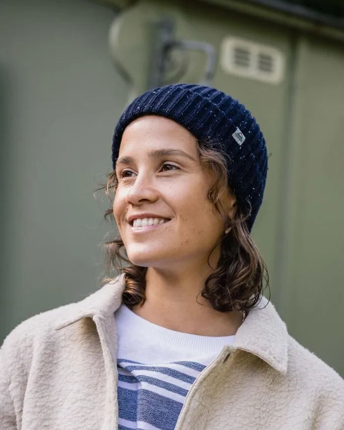 WomenMen Beanies Passenger Fisherman 20 Recycled Cotton Beanie Deep Navy Deep Navy